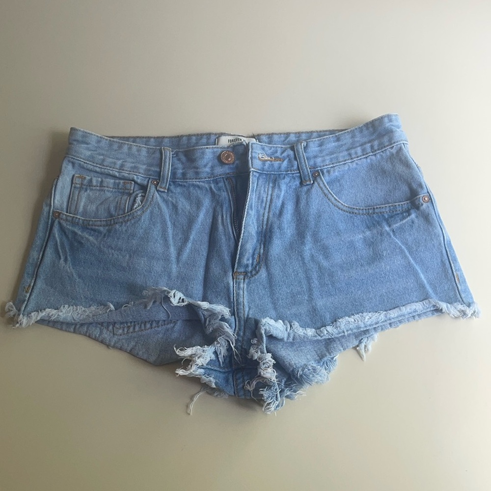 Forever 21 Frayed Denim Shorts